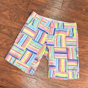 Lilly Pulitzer Patchwork Striped Shorts Size 8‎ Preppy Coastal Nautical Resort